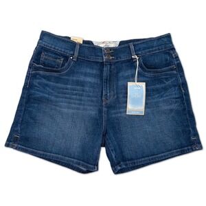 Levi's 515 Denim Shorts Women's Size 14 Mid Rise Dark Wash NWT